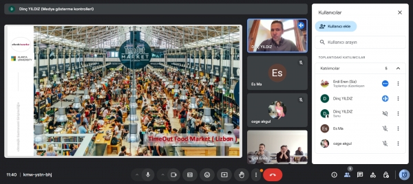 Gastronomi Stratejisti Dinç Yıldız, Endüstriyel Mutfak ve Restoran Tasarımı dersimize konuk oldu.