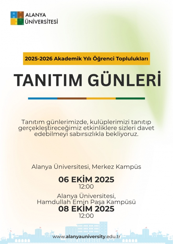 Öğrenci Toplulukları Tanıtım Günleri
