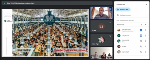 Endüstriyel Mutfak ve Restoran Tasarımı dersi kapsamında “Stratejik Gastronomi Girişimciliği” Webinar’ı  (Gastronomi Stratejisti Dinç Yıldız)