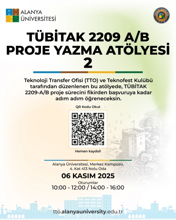 TÜBİTAK 2209 A/B PROJE YAZMA ATÖLYESİ 2