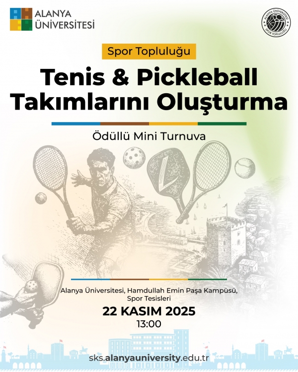 Tenis & Pickleball Takım Oluşturma ve  Ödüllü Mini Turnuva