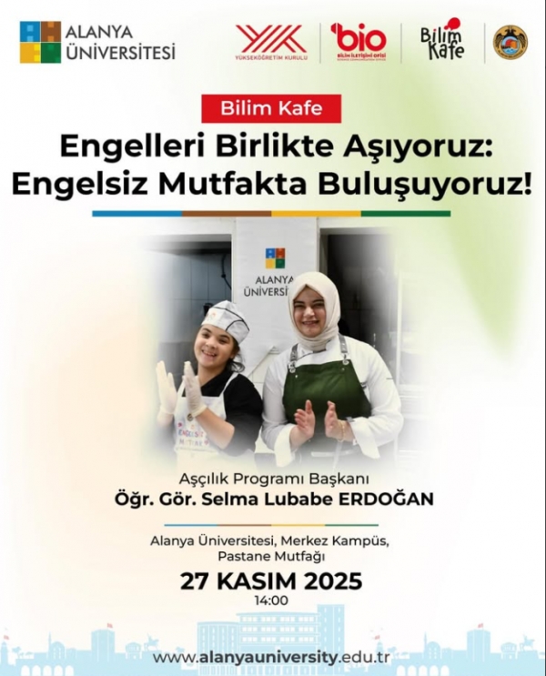 Dünya Engelliler Günü kapsamında düzenlecek olan etkinliğimizde, ‘Engelsiz Mutfak Atölyesi’ kapsamında birbirinden lezzetli tartlar yapıyoruz.