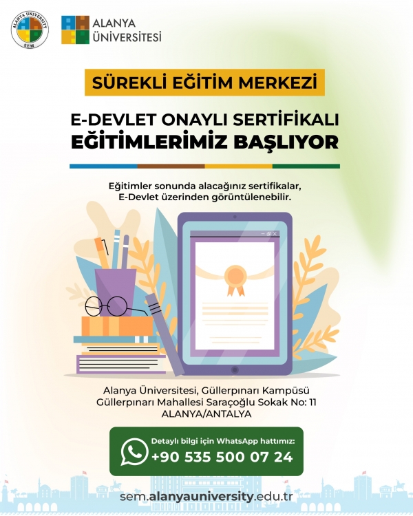 ALANYA ÜNİVERSİTESİ SEM’DE YENİ EĞİTİM DÖNEMİ BAŞLIYOR