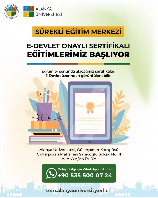 ALANYA ÜNİVERSİTESİ SEM’DE YENİ EĞİTİM DÖNEMİ BAŞLIYOR