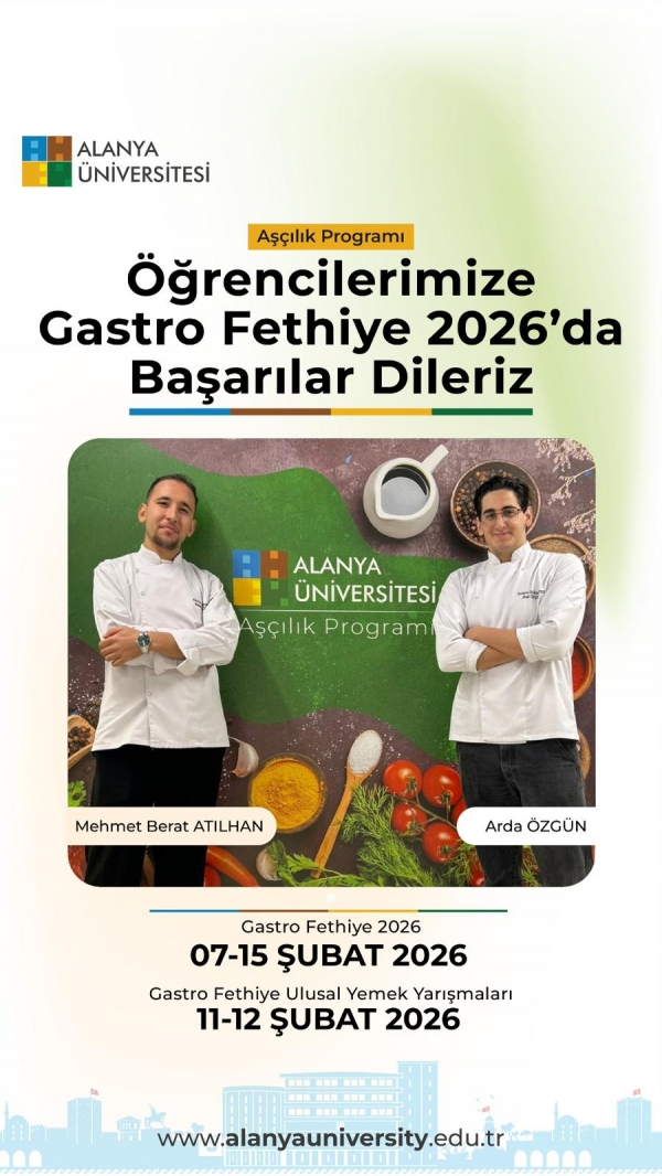 Öğrencilerimize Gastro Fethiye 2026'da Başarılar Dileriz.
