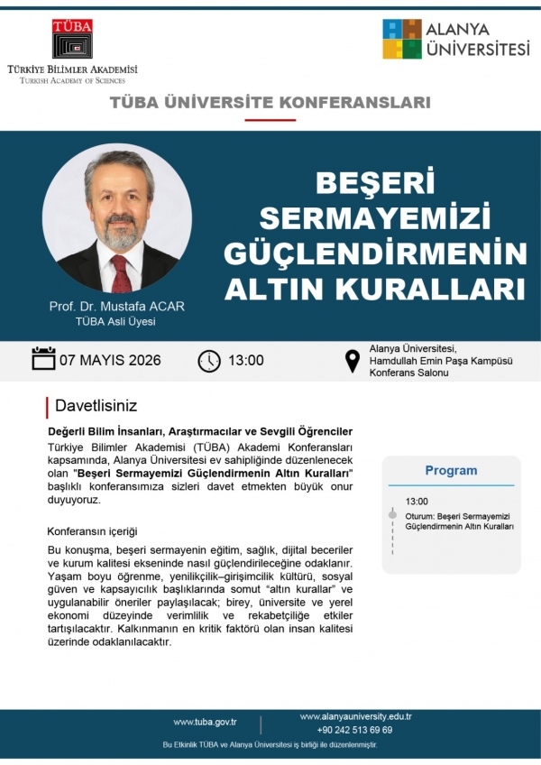 TÜBA Üniversite Konferansları 