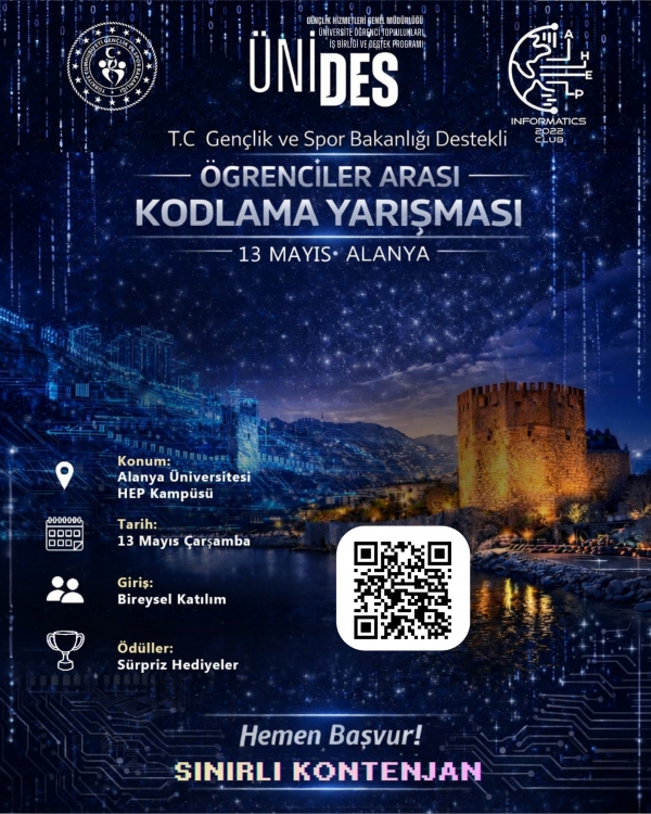 Bilişim Topluluğu Ünides Öğrenciler arası Kodlama Yarışması