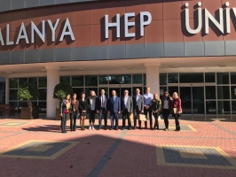 On 8 December 2018 Alanya HEP University was visited by two special guests from Finland - Esko Lotvonen (the Mayor of Rovaniemi) and Mikko Holma (the Principle of partner school).