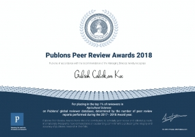 ‘2018 Publons Peer Review Award’ Alanya Hamdullah Emin Paşa Üniversitesi’nde