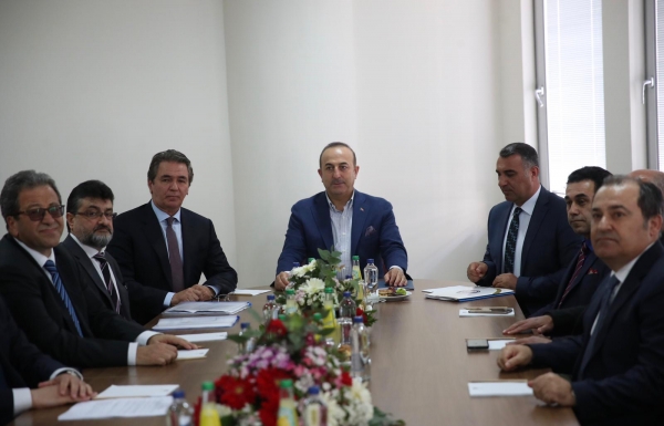 DIŞ İŞLERİ BAKANIMIZ SAYIN MEVLÜT ÇAVUŞOĞLU ÜNİVERSİTEMİZİN MÜTEVELLİ HEYETİ İLE BİR ARAYA GELİP İSTİŞARELERDE BULUNDU.