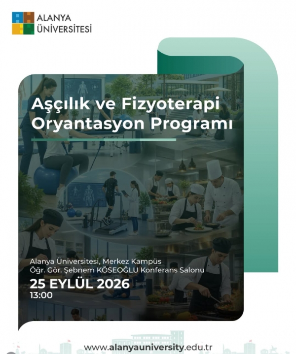 2026-2027 Akademik Yılı Güz Dönemi Oryantasyon Programımıza Katılımlarınızı Bekliyoruz...