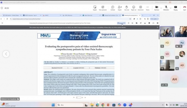 Sağlık Bilimleri Fakültesinde EBSCO Eğitimi Gerçekleştirildi