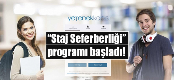 Cumhurbaşkanlığı İnsan Kaynakları Ofisinden 81 ilde "Staj Seferberliği"