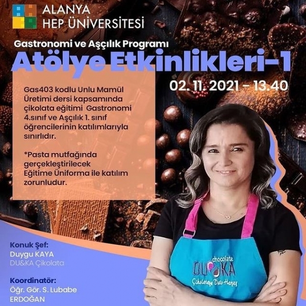 ÇİKOLATA YAPIMI - ATÖLYE ETKİNLİKLERİ-1
