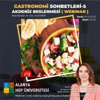GASTRONOMİ SOHBETLERİ 5: AKDENİZ BESLENMESİ