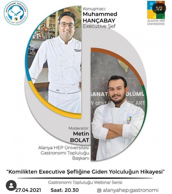 USTA ŞEFTEN GASTRONOMİ ÖĞRENCİLERİNE ALTIN DEĞERİNDE ÖNERİLER!