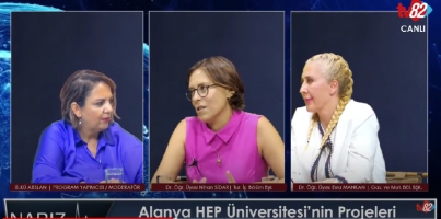 Alanya HEP Üniversitesi'nin projeleri TV82'de konuşuldu.