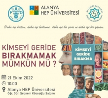 FAO ortaklığı ile Dünya Gıda Günü kapsamında "Kimseyi Geride Bırakmamak Mümkün Mü?" konulu panel üniversitemizde gerçekleştirildi.