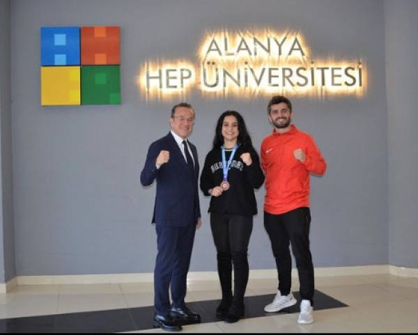 Fatma ŞAHİNER, a first-year student of our department, won the bronze medal as the third in the Turkish Kick Boxing Championship