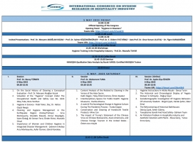 Prof. Dr. Y. Birol Saygı hocamızın bilim kurulunda yer aldığı ve düzenlenmesinde destekte bulunduğu International Congress on Hygiene Research in Hospitality Industry Kongresi 5-7 Mayıs 2023 tarihleri arasında gerçekleştirilecektir.