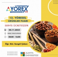 12. Yörex Yöresel Ürünler Fuarı'na Katılımlarınızı Bekliyoruz