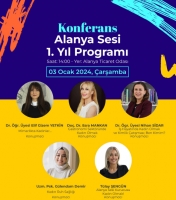 Alanya Sesi haber sitesi 1.Yılı kutlama programı kapsamında Alanya Üniversitesi akademisyenlerinin konuşmacı olarak katıldığı bir konferans gerçekleştirildi.