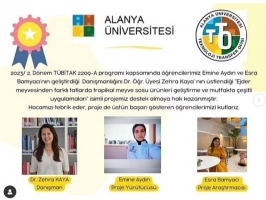 Bölümümüzden TÜBİTAK projesi başarısı!