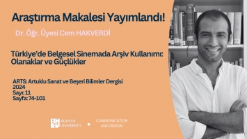 Araştırma Makalesi Yayımlandı!